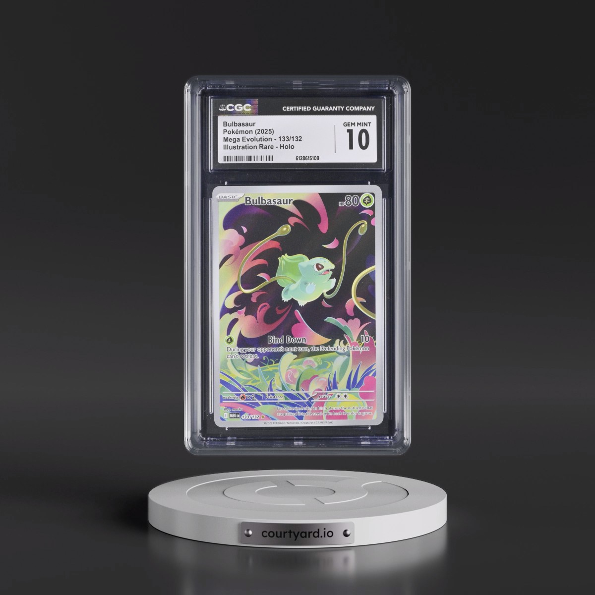 2025 Mega Evolution - MEG EN #133/132 Bulbasaur - Illustration Rare Holo (CGC 10 GEM MINT)