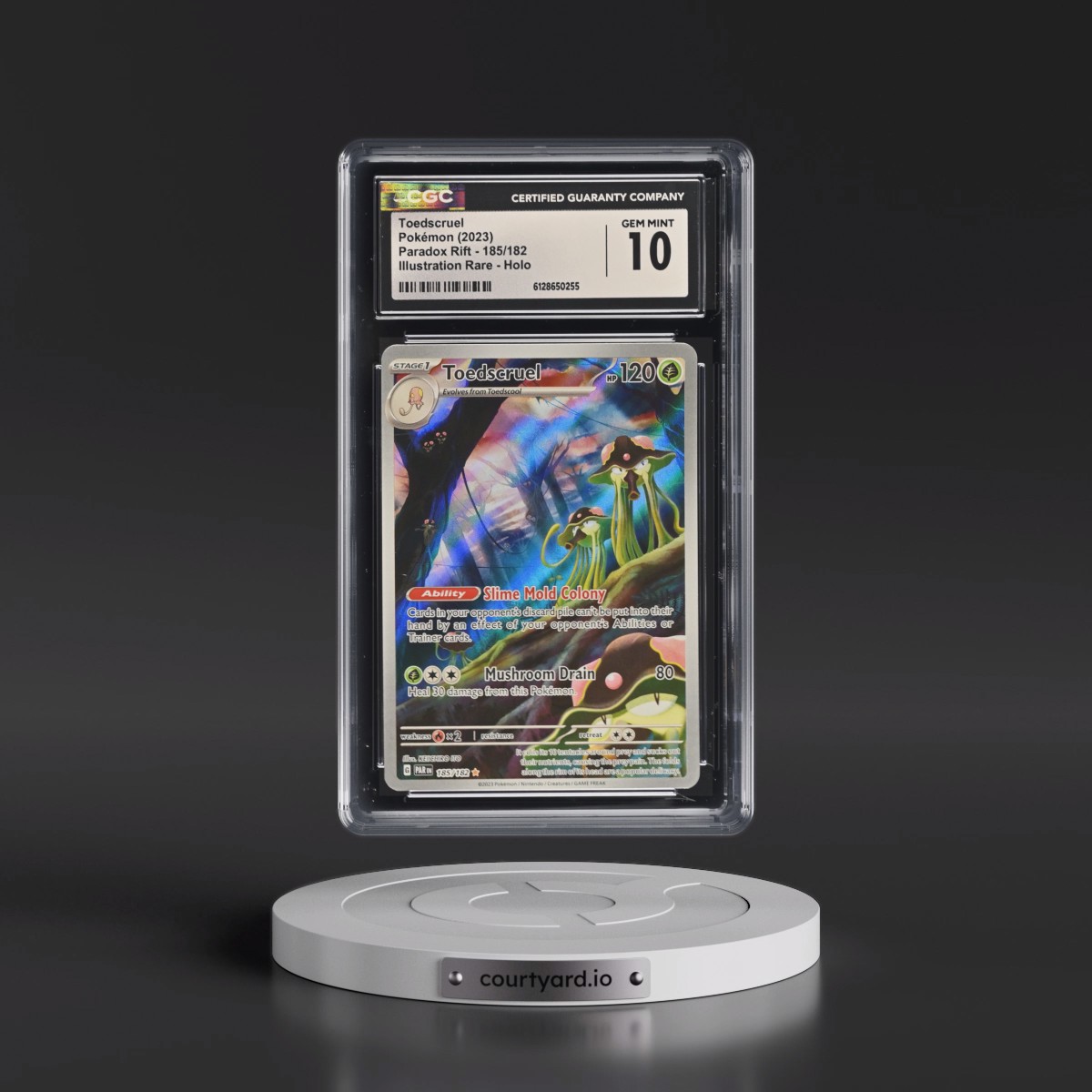 2023 Paradox Rift - PAR EN #185/182 Toedscruel - Illustration Rare Holo (CGC 10 GEM MINT)