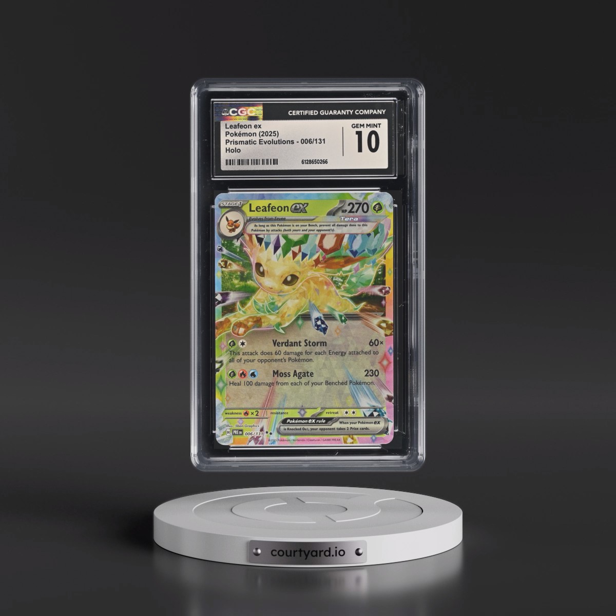 2024 Prismatic Evolutions - PRE EN #006/131 Leafeon ex - Holo (CGC 10 GEM MINT)