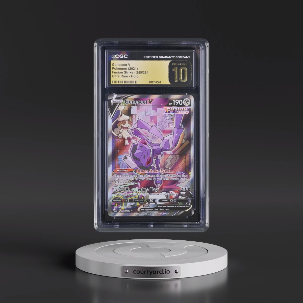 2019 Fusion Strike Genesect V - Ultra Rare Holo #255/264 CGC 10