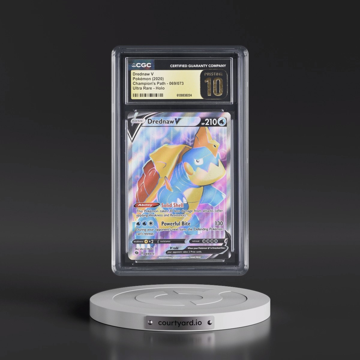 2020 Champion's Path Drednaw V - Ultra Rare Holo #069/073 CGC 10