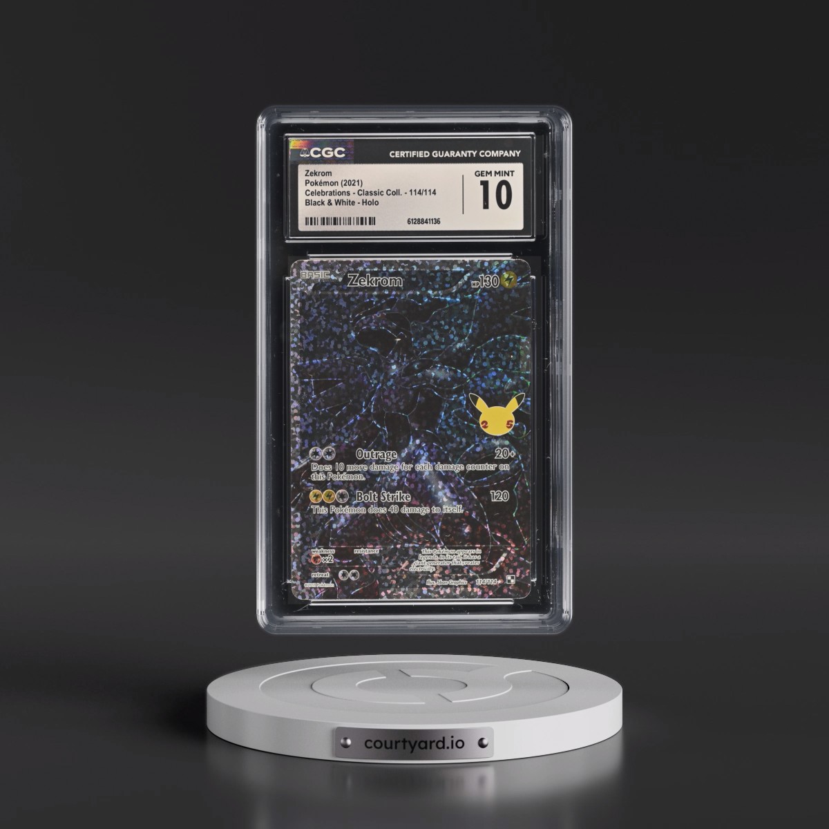 2021 Celebrations - Classic Collection #114/114 Zekrom - Black & White Holo (CGC 10 GEM MINT)