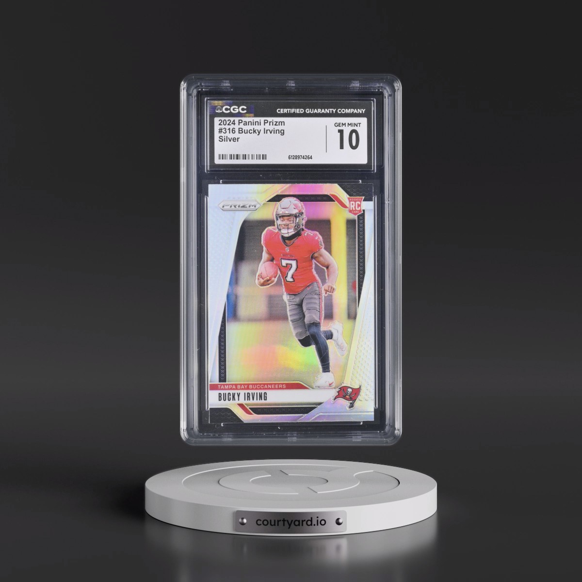 2024 Panini Prizm #316 Bucky Irving - Silver Prizm (CGC 10 GEM MINT)