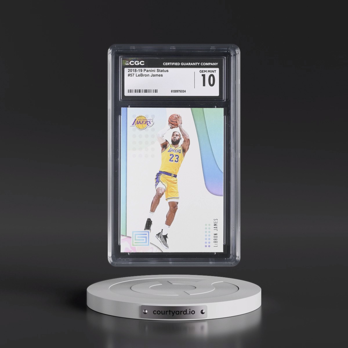2018 Panini Status #57 LeBron James (CGC 10 GEM MINT)