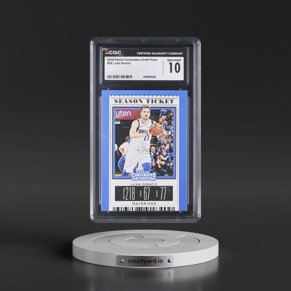 2019 Panini Contenders Draft Picks #39 Luka Doncic (CGC 10 GEM MINT)