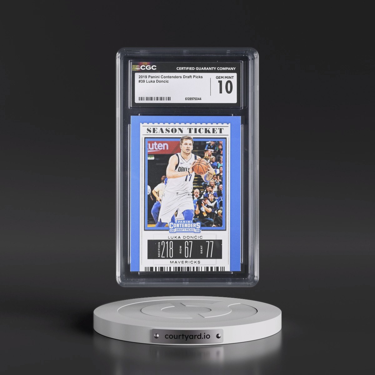 2019 Panini Contenders Draft Picks #39 Luka Doncic (CGC 10 GEM MINT)
