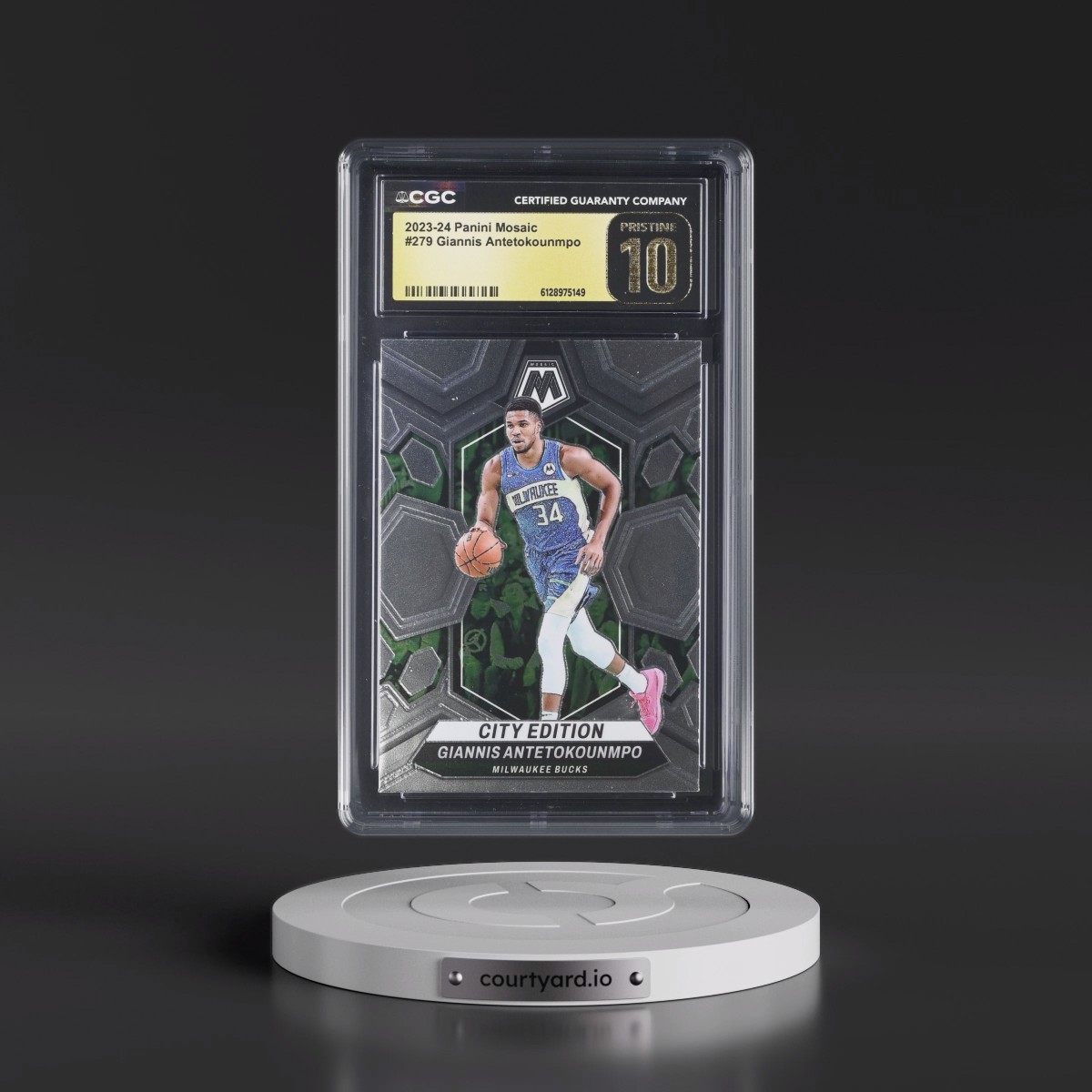 2023 Panini Mosaic #279 Giannis Antetokounmpo (CGC 10 PRISTINE)