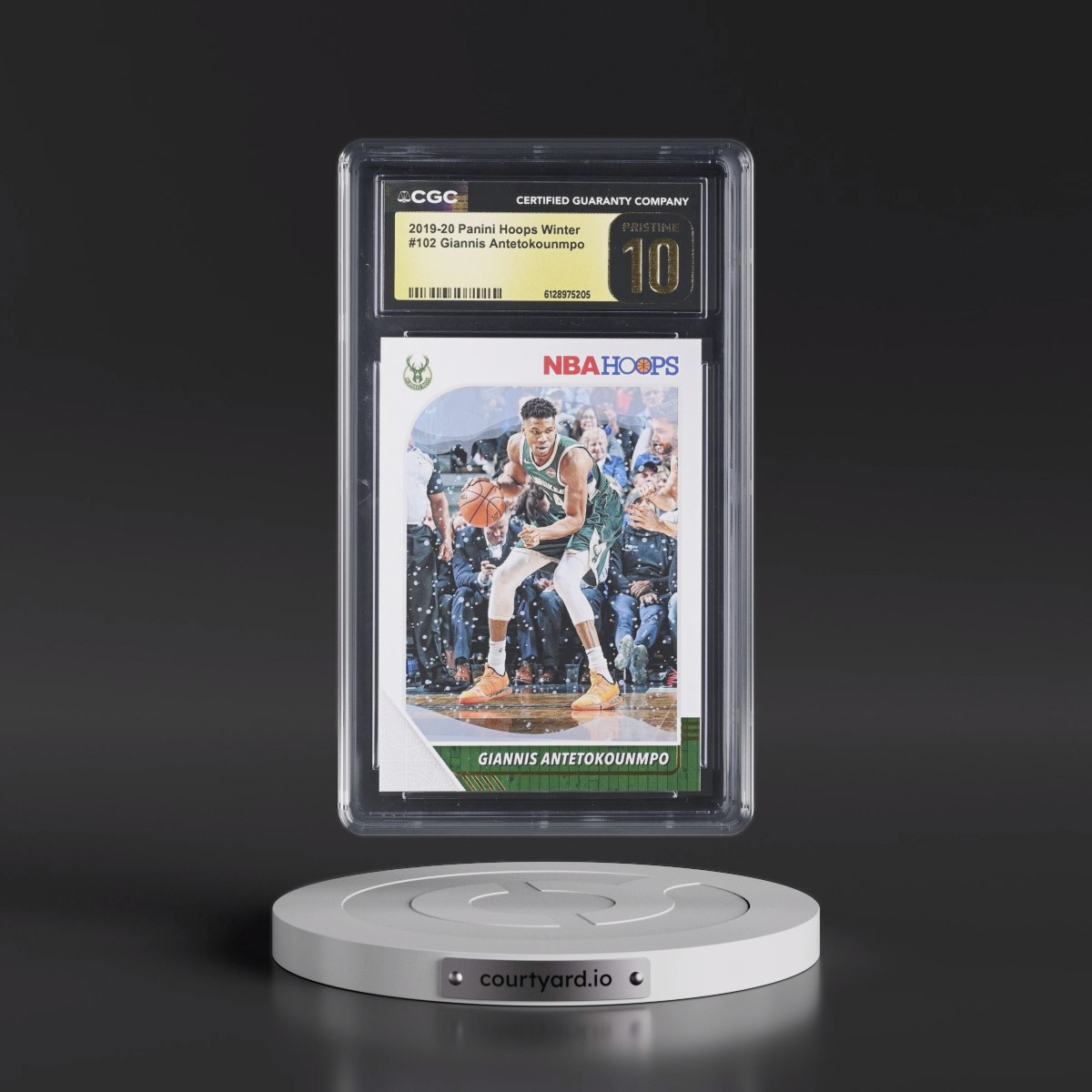 2019 Panini Hoops #102 Giannis Antetokounmpo - Winter (CGC 10 PRISTINE)