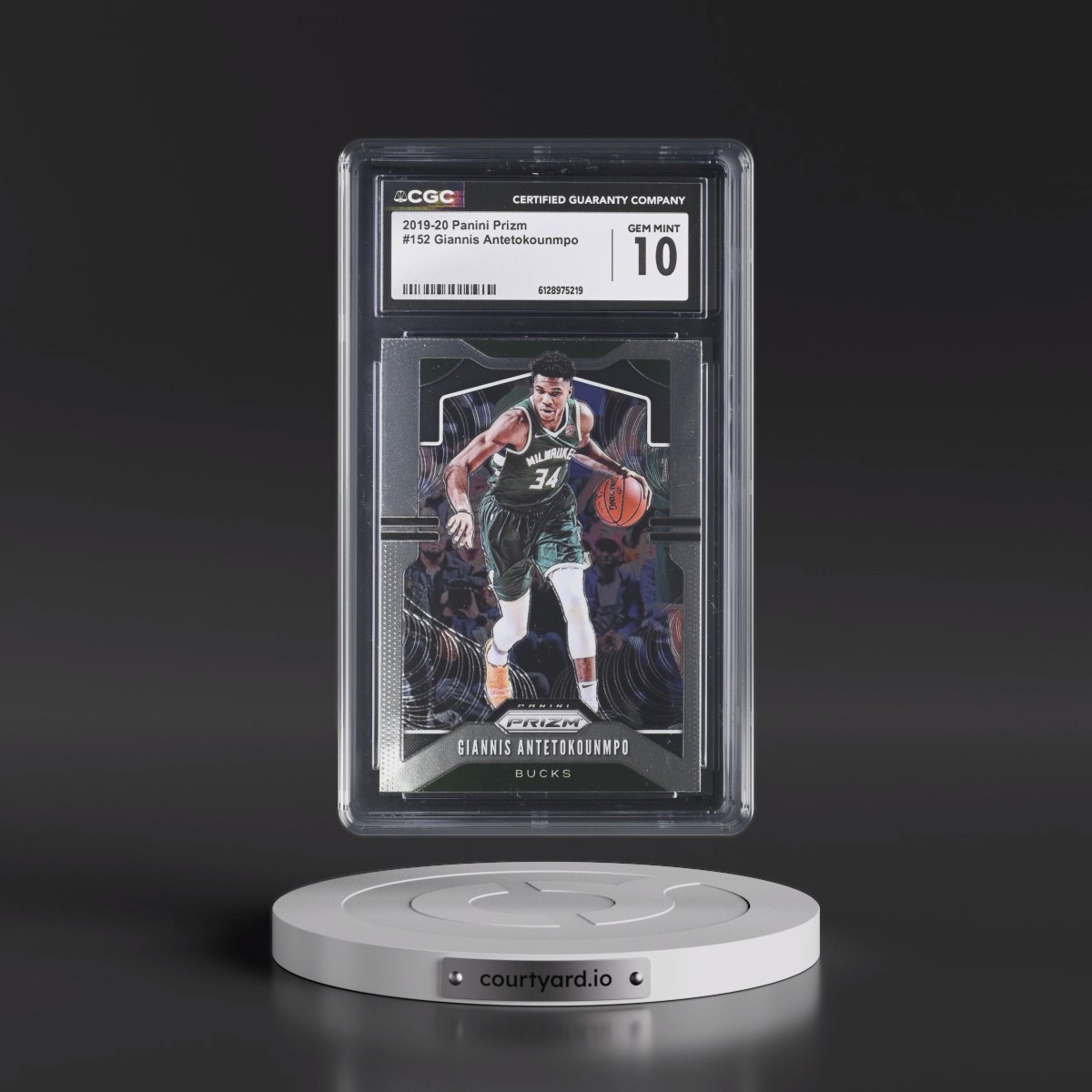 2019 Panini Prizm #152 Giannis Antetokounmpo (CGC 10 GEM MINT)