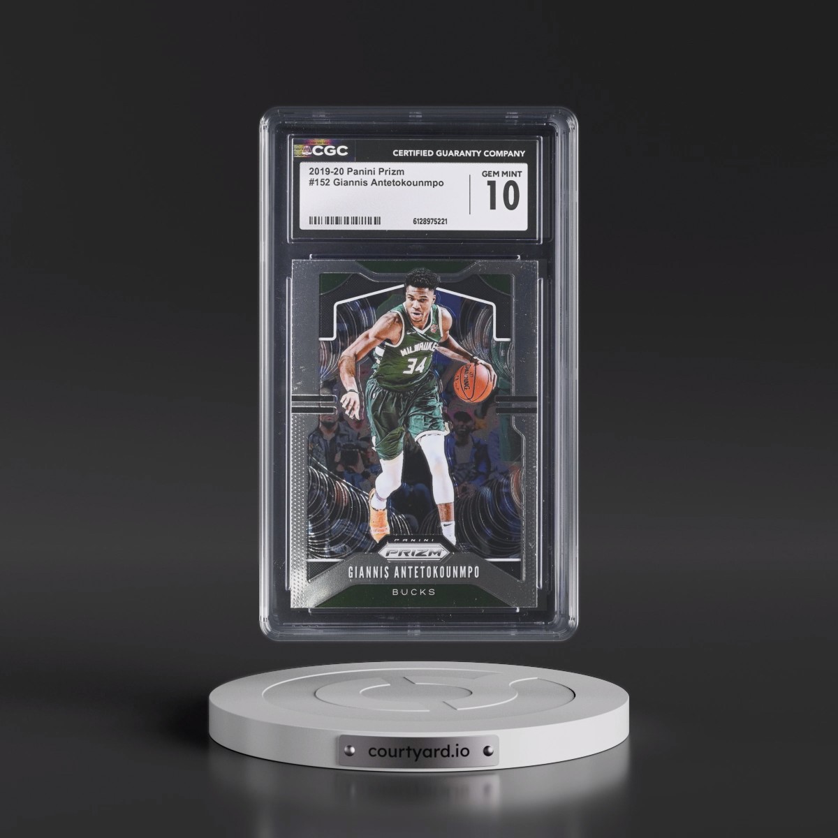 2019 Panini Prizm #152 Giannis Antetokounmpo (CGC 10 GEM MINT)