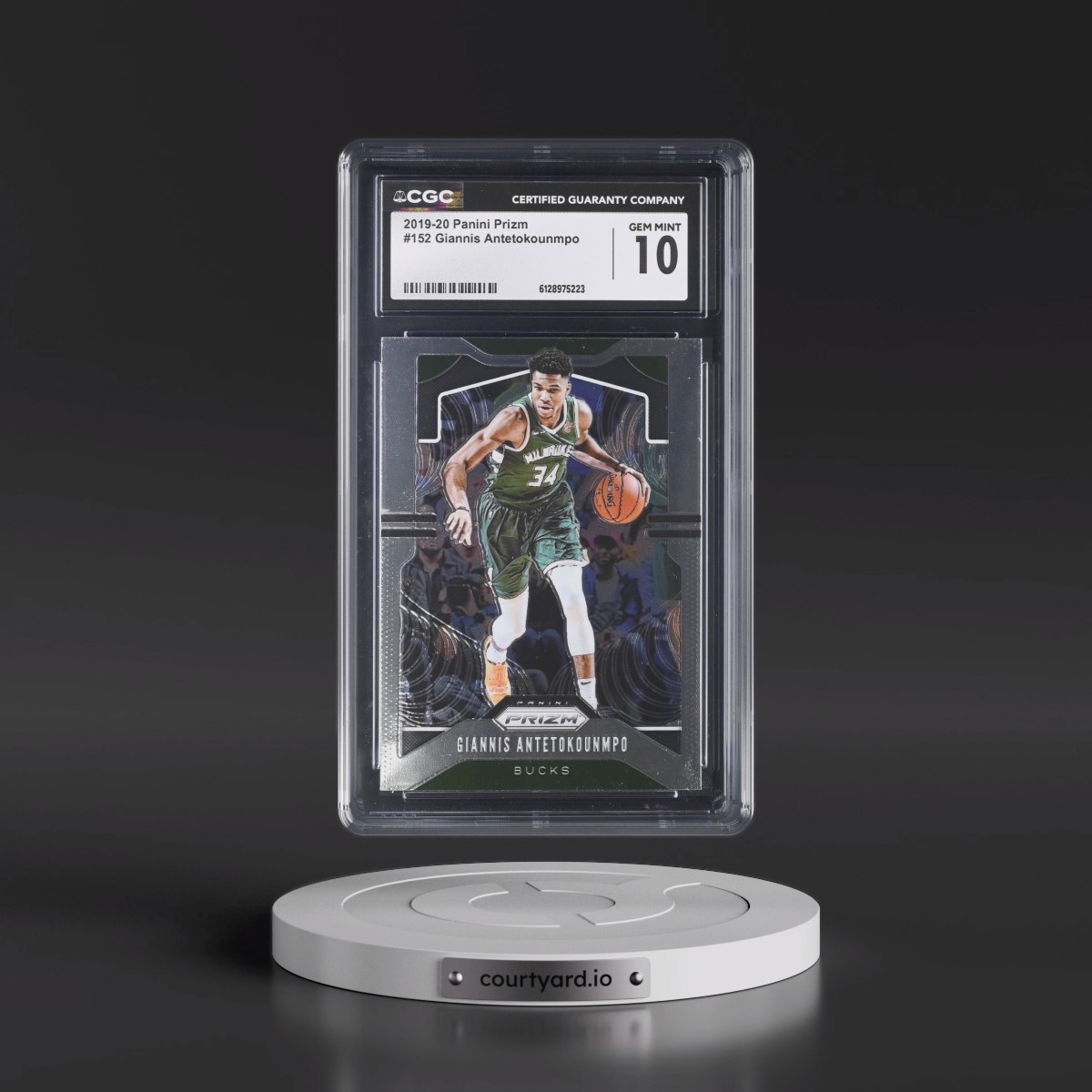 2019 Panini Prizm #152 Giannis Antetokounmpo (CGC 10 GEM MINT)