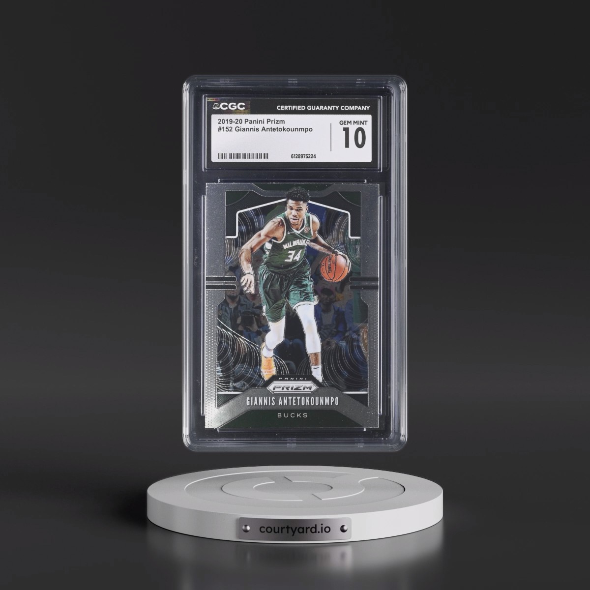 2019 Panini Prizm #152 Giannis Antetokounmpo (CGC 10 GEM MINT)