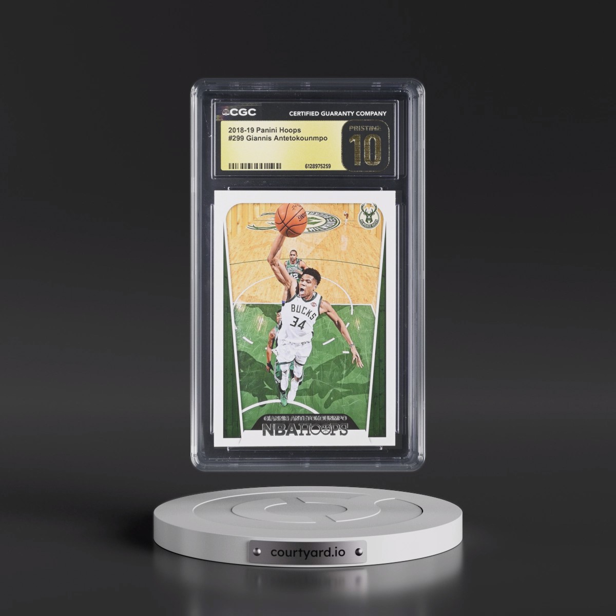 2018 Panini Hoops #299 Giannis Antetokounmpo (CGC 10 PRISTINE)