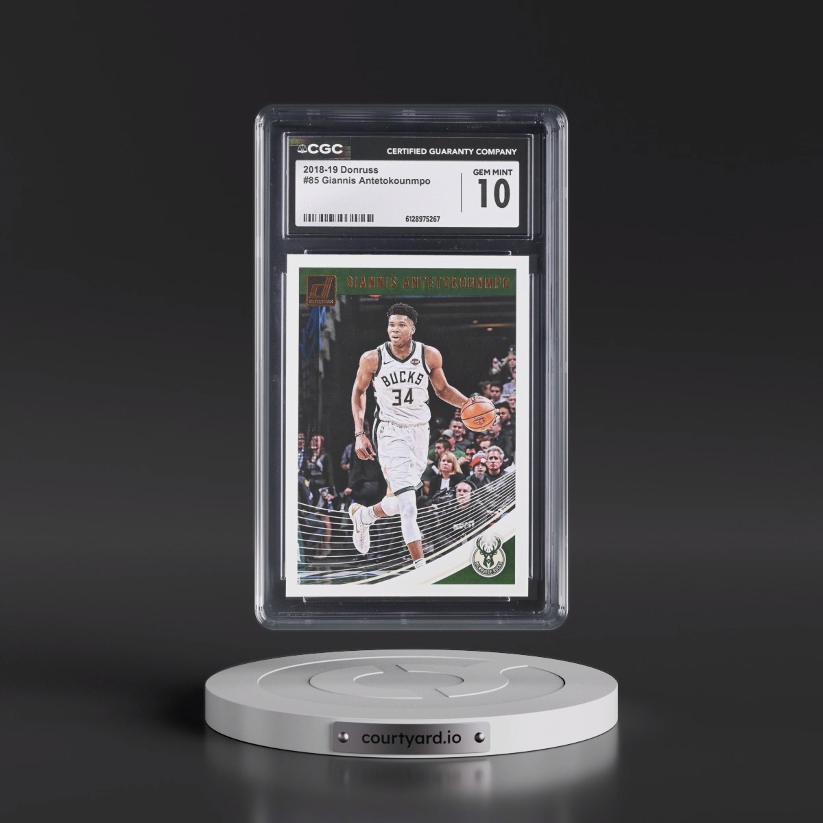 2018 Panini Donruss #85 Giannis Antetokounmpo (CGC 10 GEM MINT)