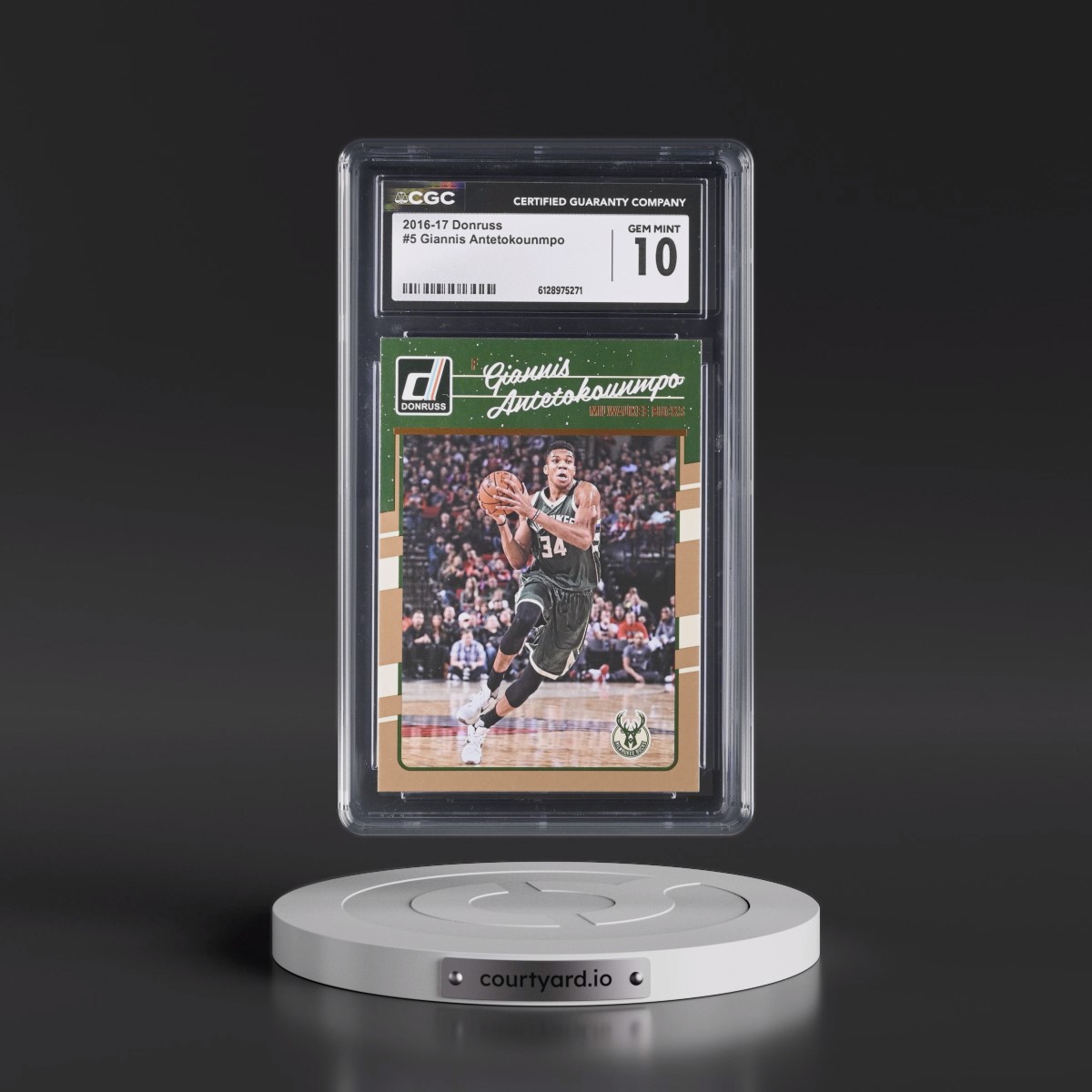 2016 Panini Donruss #5 Giannis Antetokounmpo (CGC 10 GEM MINT)
