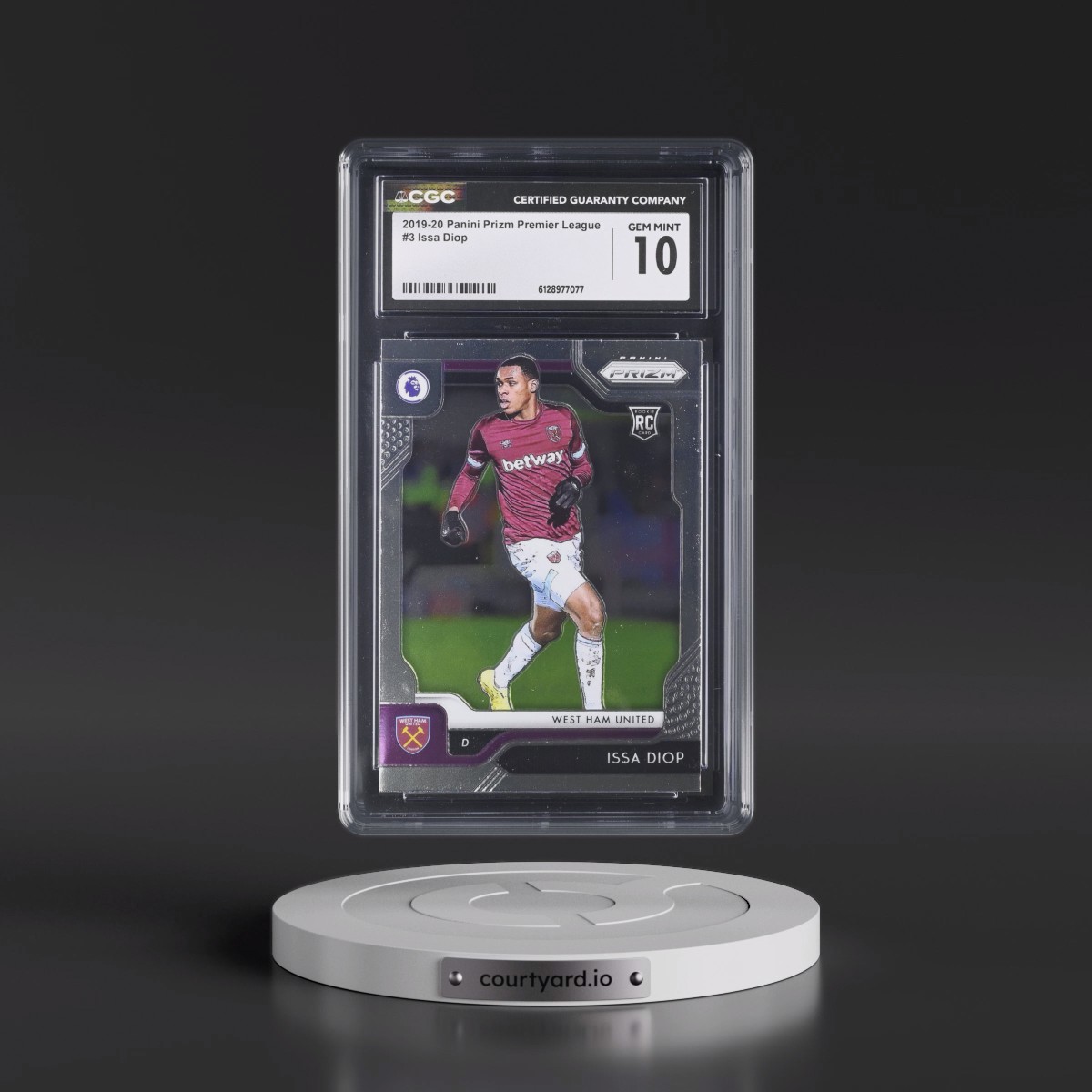 2019 Panini Prizm Premier League Issa Diop #3 CGC 10