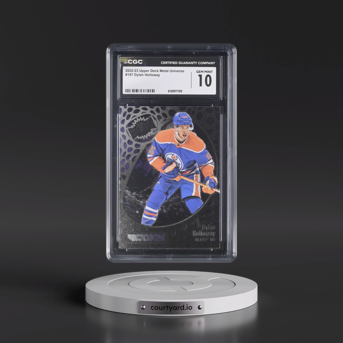 2022 Upper Deck Metal Universe #197 Dylan Holloway (CGC 10 GEM MINT)