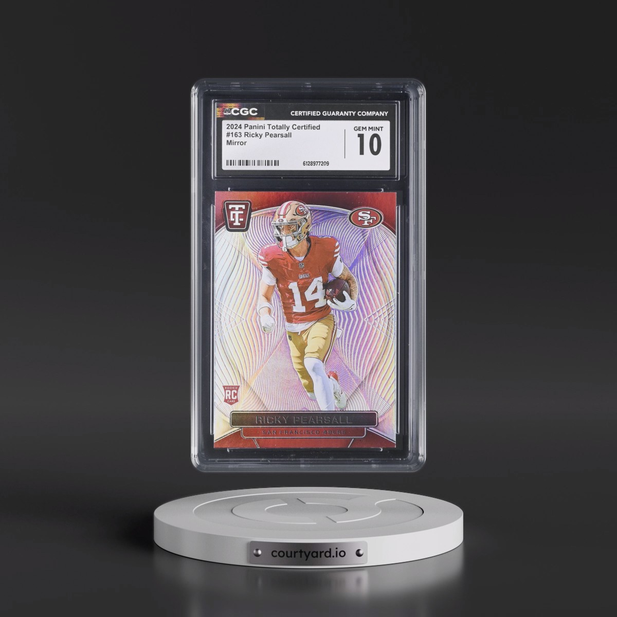 2024 Panini Totally Certified #163 Ricky Pearsall - Mirror (CGC 10 GEM MINT)