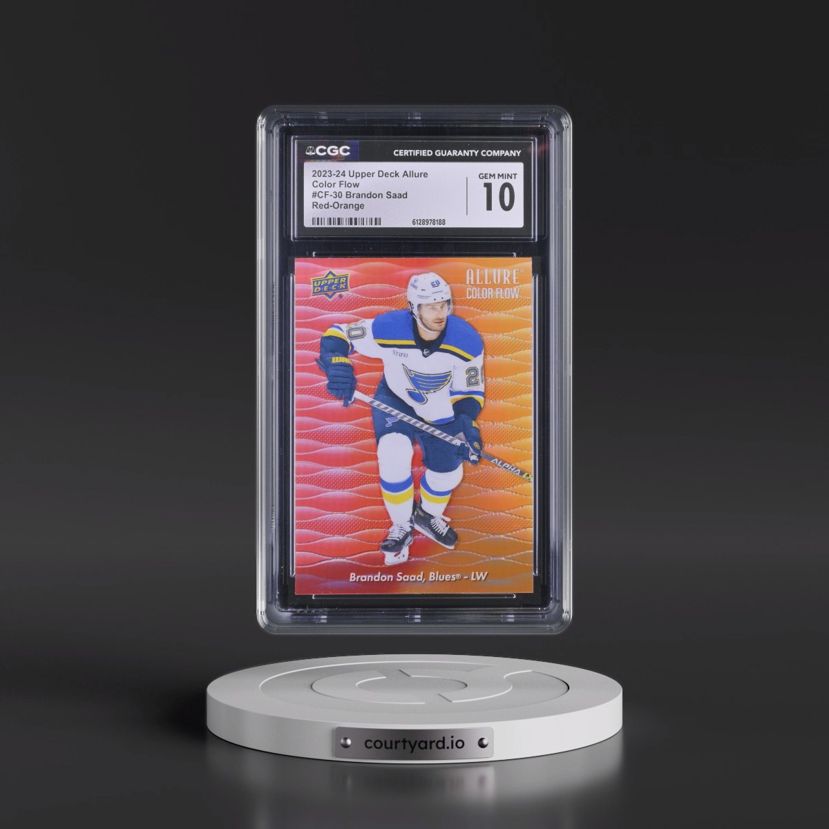 2023 Upper Deck Allure Brandon Saad - Red-Orange #CF-30 CGC 10