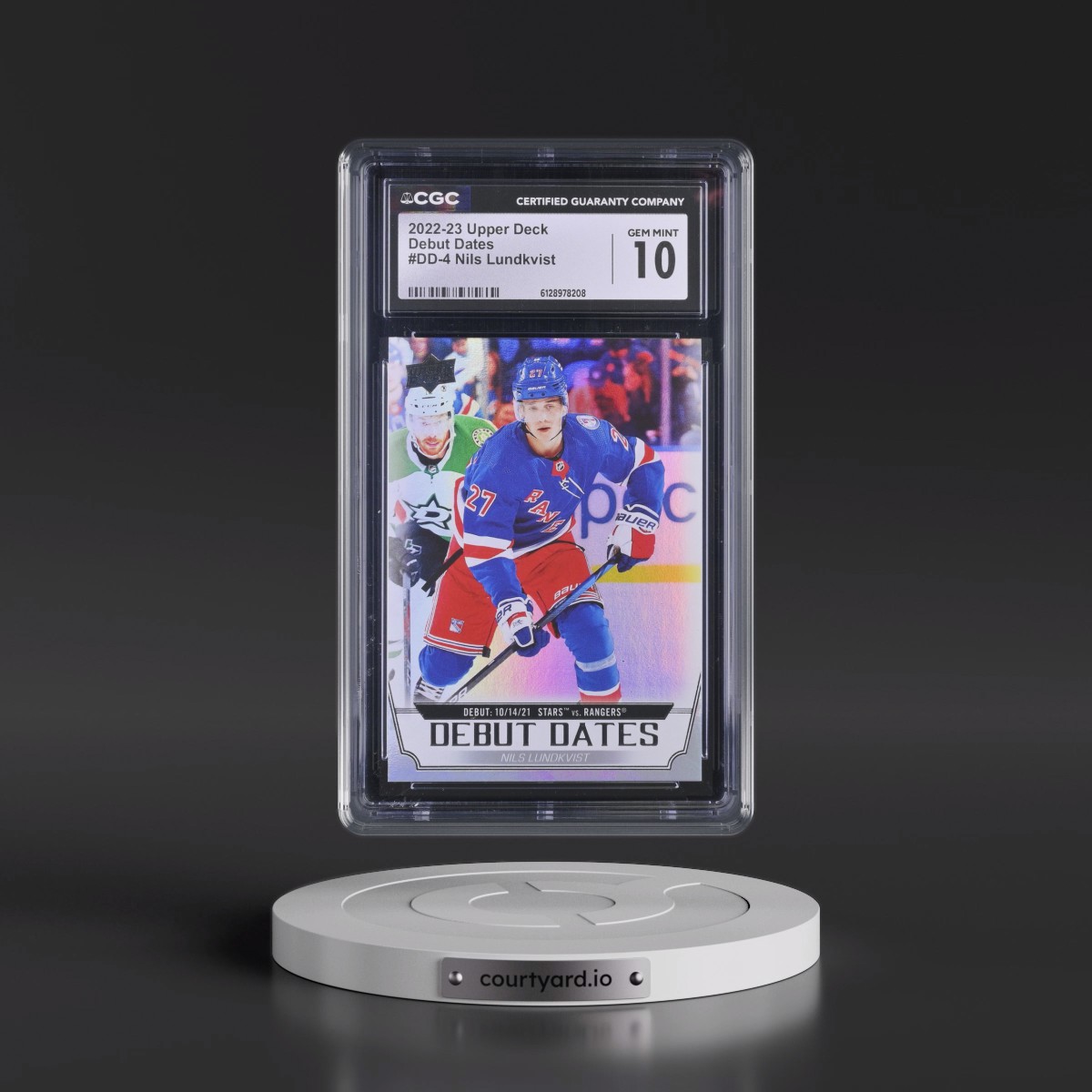 2022 Upper Deck Upper Deck Nils Lundkvist #DD-4 CGC 10