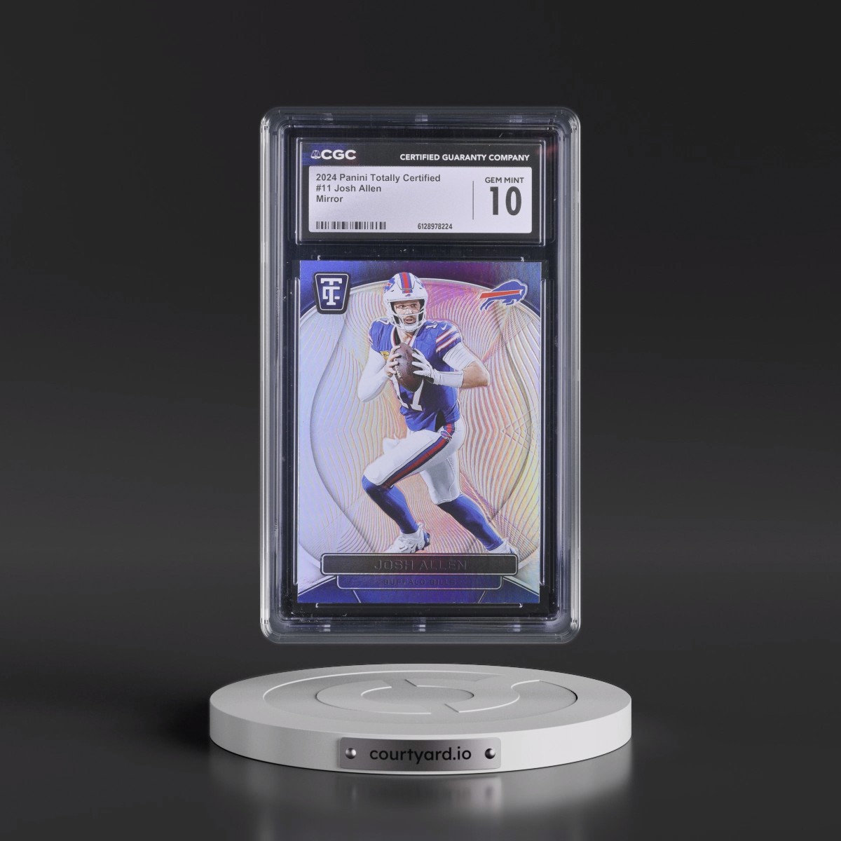 2024 Panini Totally Certified #11 Josh Allen - Mirror (CGC 10 GEM MINT)
