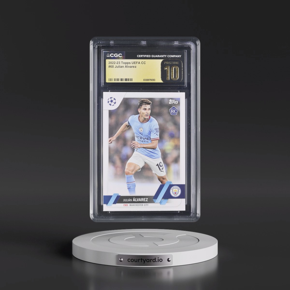 2022 Topps UEFA CC #68 Julian Alvarez (CGC 10 PRISTINE)