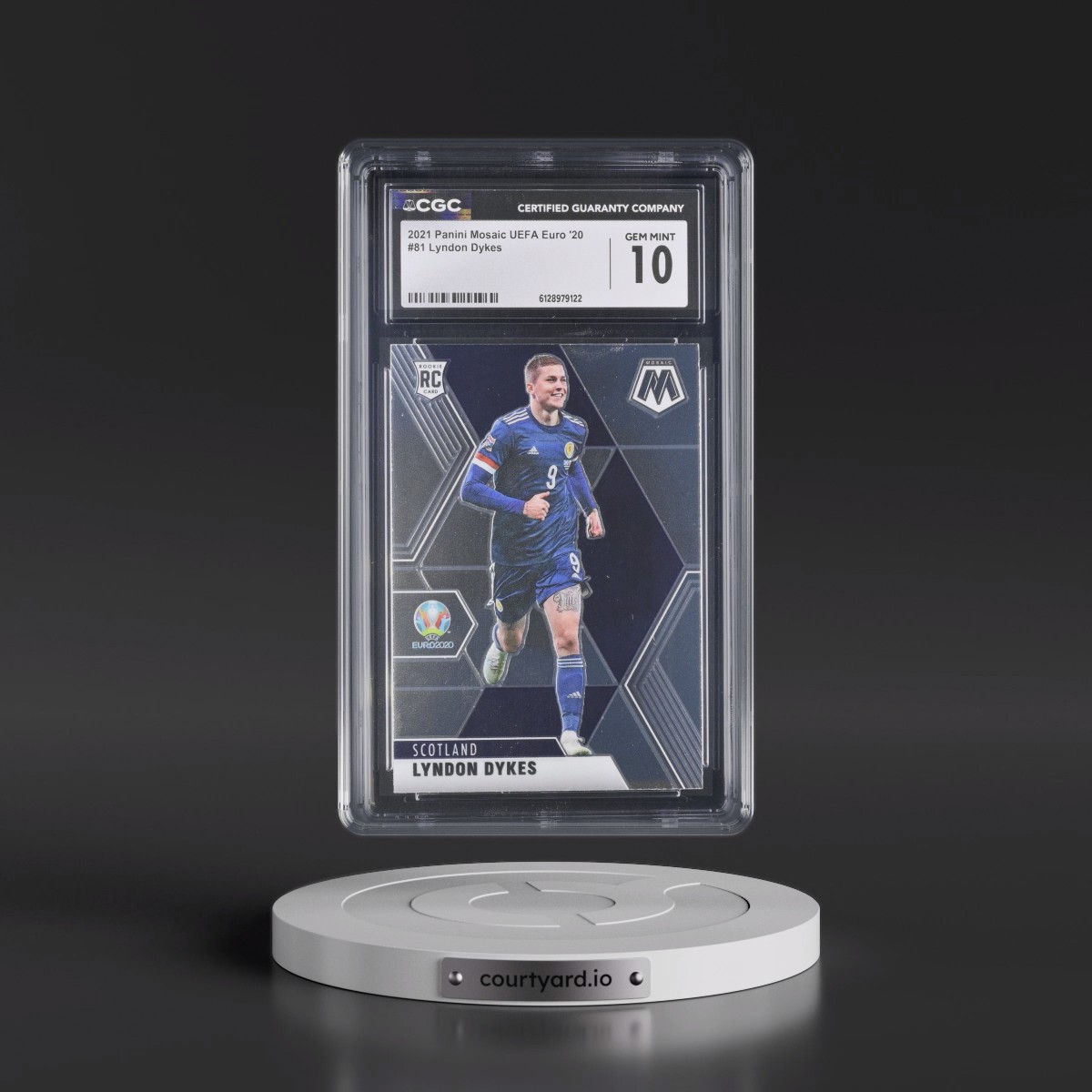2021 Panini Mosaic UEFA Euro '20 #81 Lyndon Dykes (CGC 10 GEM MINT)