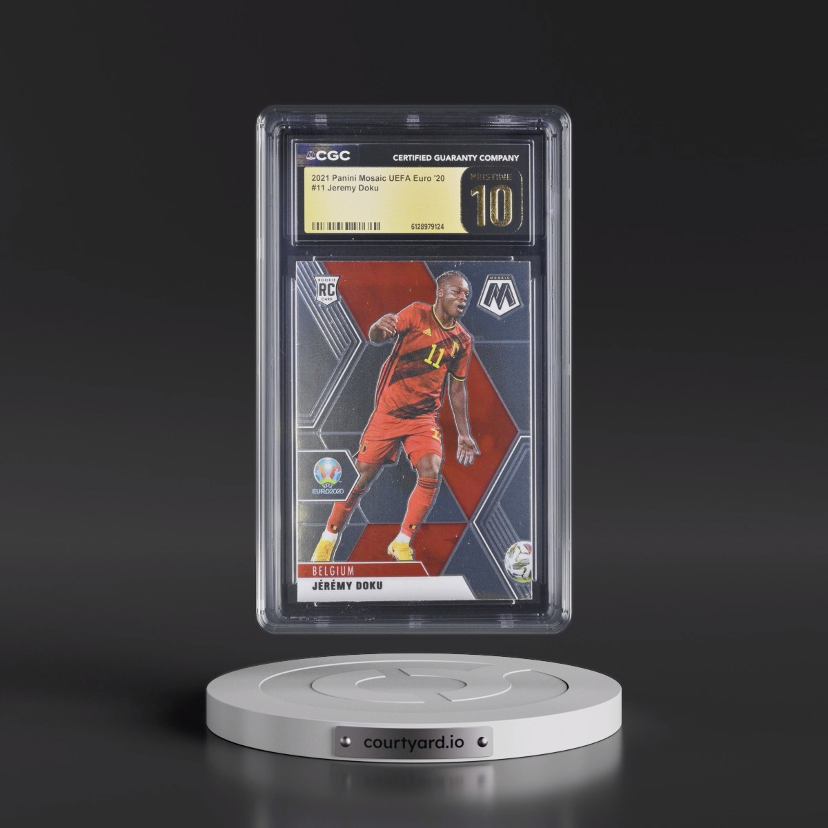 2021 Panini Mosaic UEFA Euro '20 #11 Jeremy Doku (CGC 10 PRISTINE)