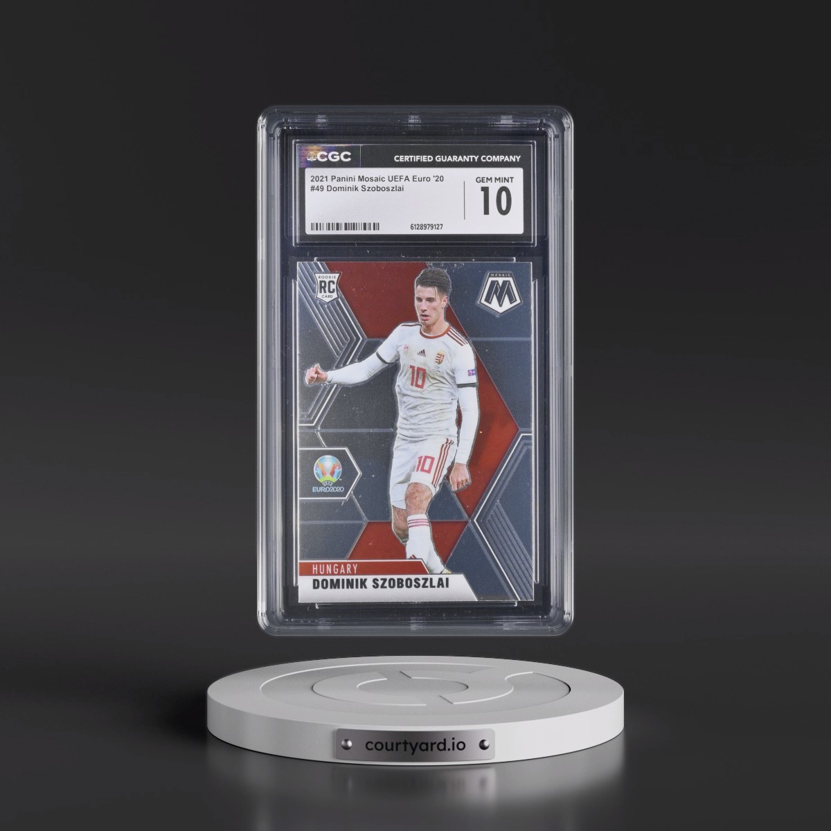 2020 Panini Mosaic UEFA Euro 2020 #49 Dominik Szoboszlai (CGC 10 GEM MINT)