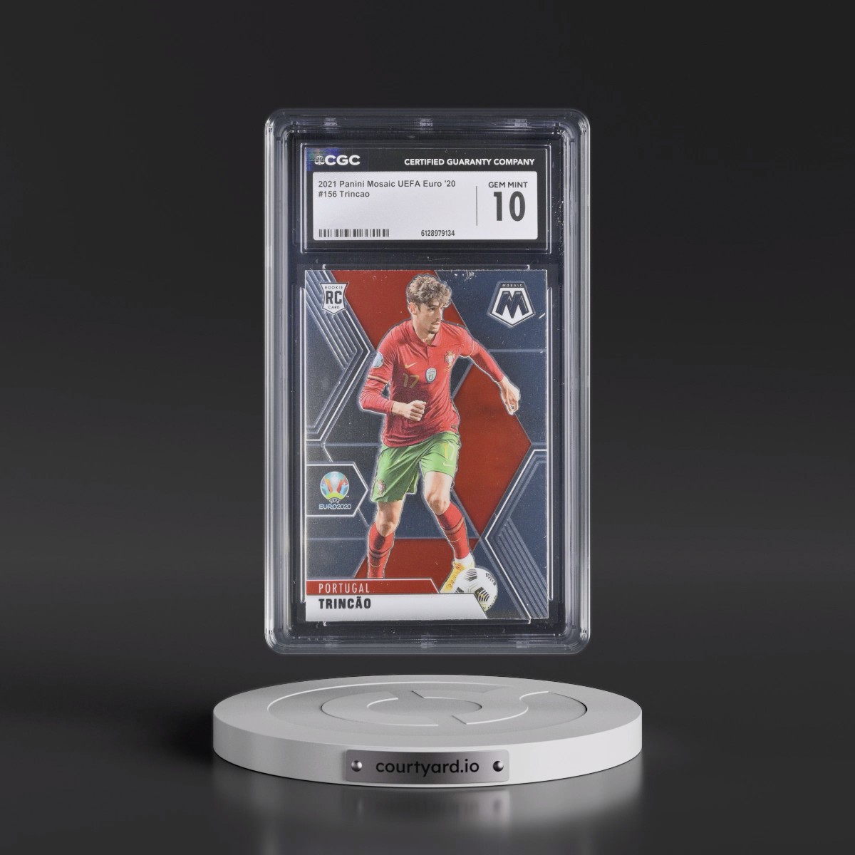 2020 Panini Mosaic UEFA Euro 2020 #156 Trincao (CGC 10 GEM MINT)