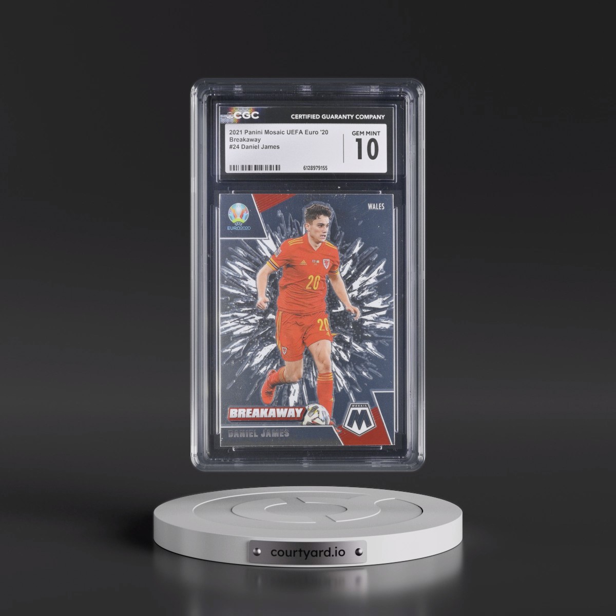 2021 Panini Mosaic UEFA Euro '20 #24 Daniel James (CGC 10 GEM MINT)