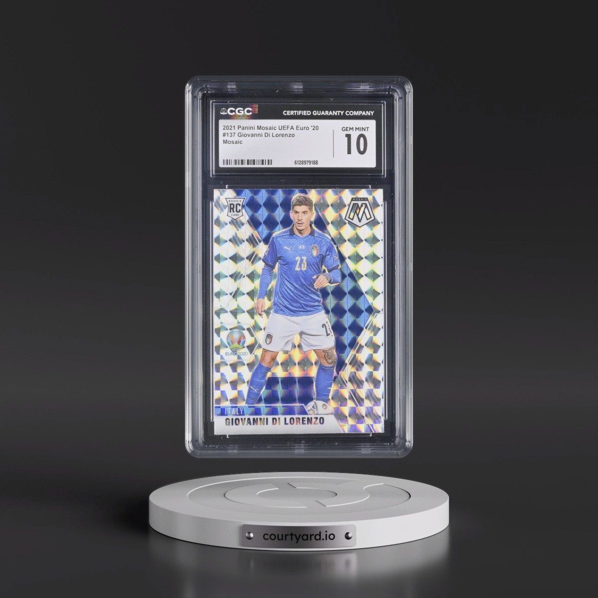 2020 Panini Mosaic UEFA Euro 2020 #137 Giovanni DI Lorenzo - Mosaic (CGC 10 GEM MINT)