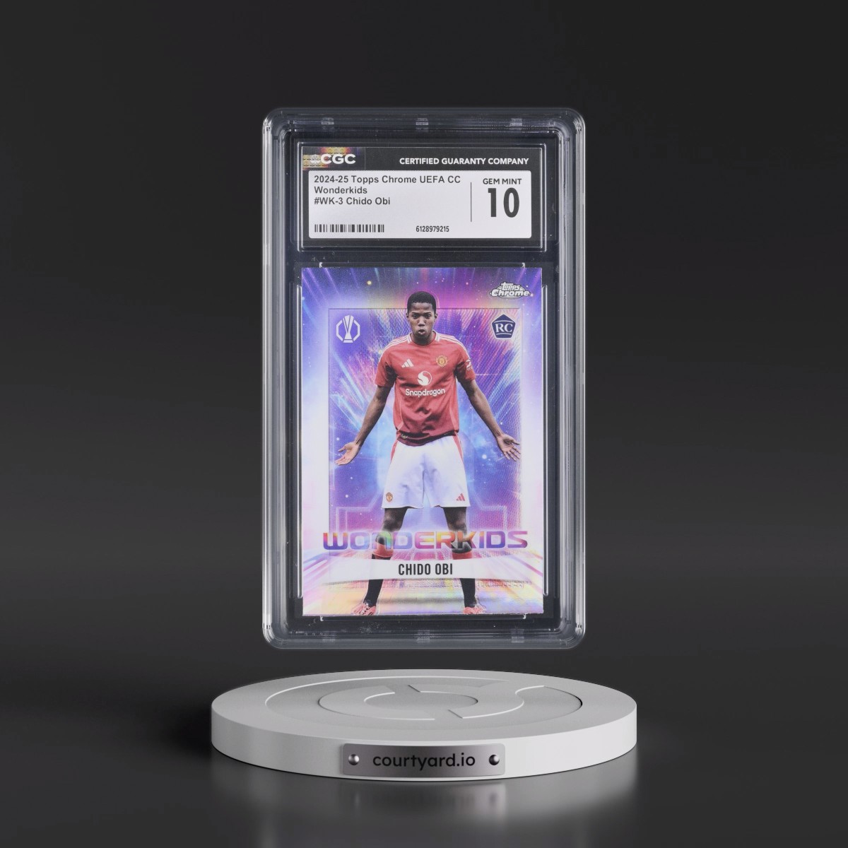 2024 Topps Chrome UEFA CC #WK-3 Chido Obi (CGC 10 GEM MINT)