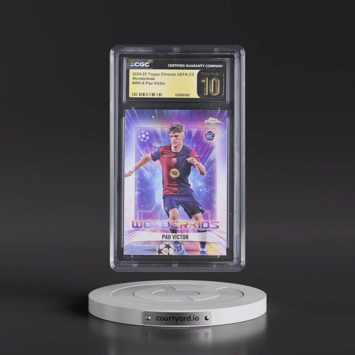 2024 Topps Chrome UEFA CC #WK-6 Pau Victor (CGC 10 PRISTINE)