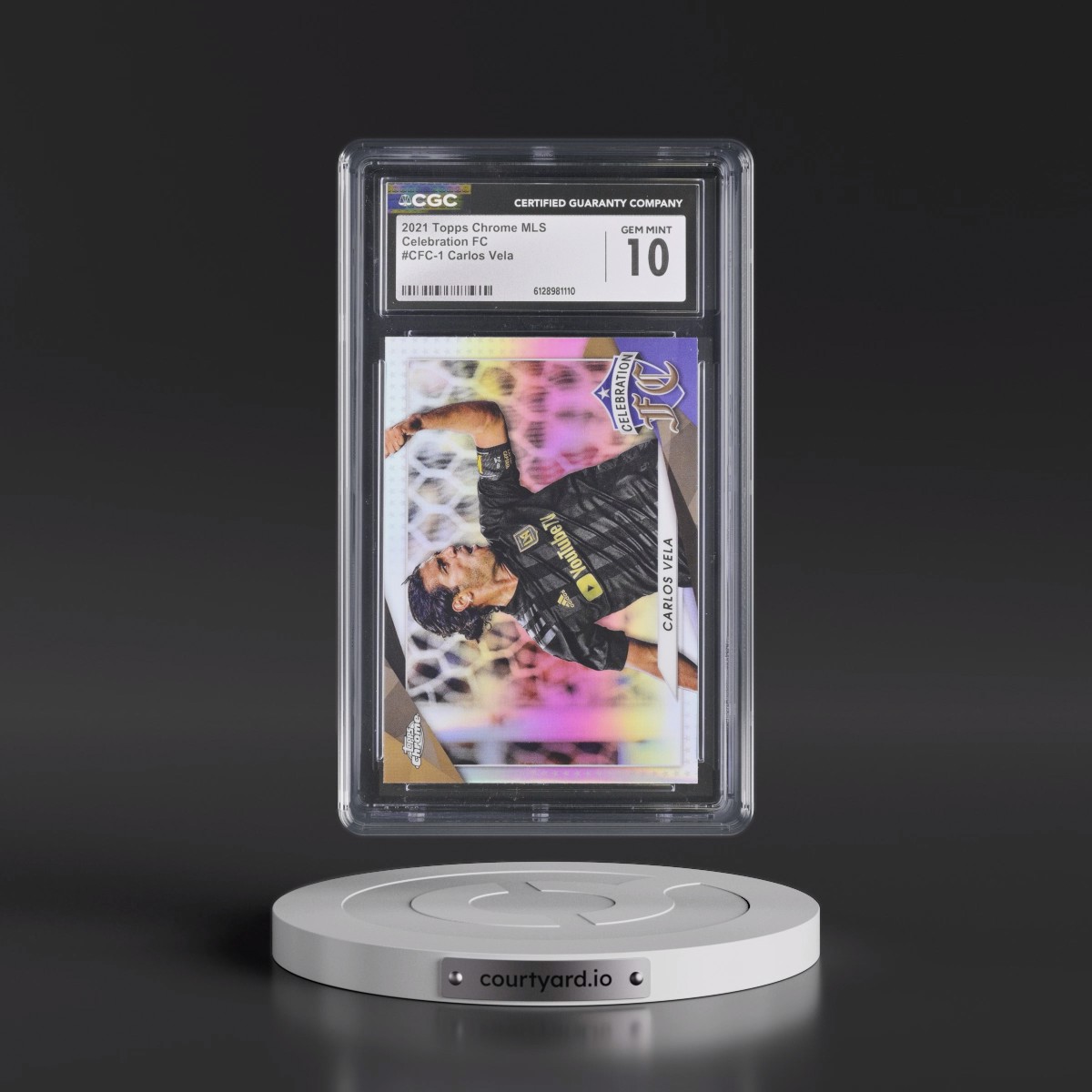 2021 Topps Chrome MLS #CFC-1 Carlos Vela (CGC 10 GEM MINT)