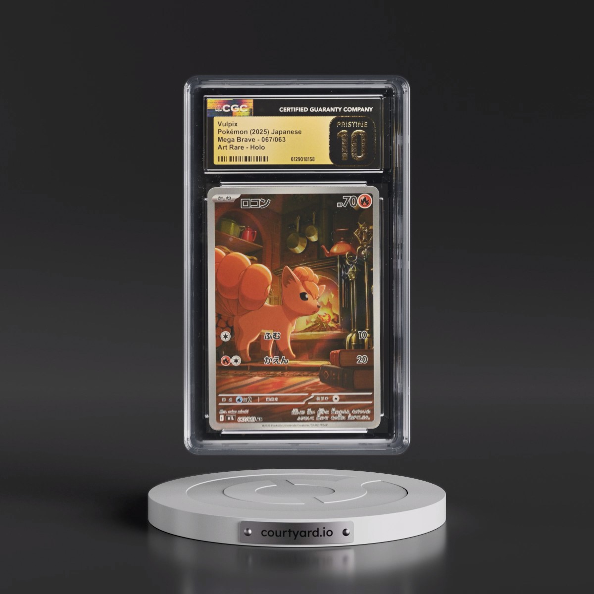 2025 Mega Brave - M1L #067/063 Vulpix - Art Rare Holo (CGC 10 PRISTINE)