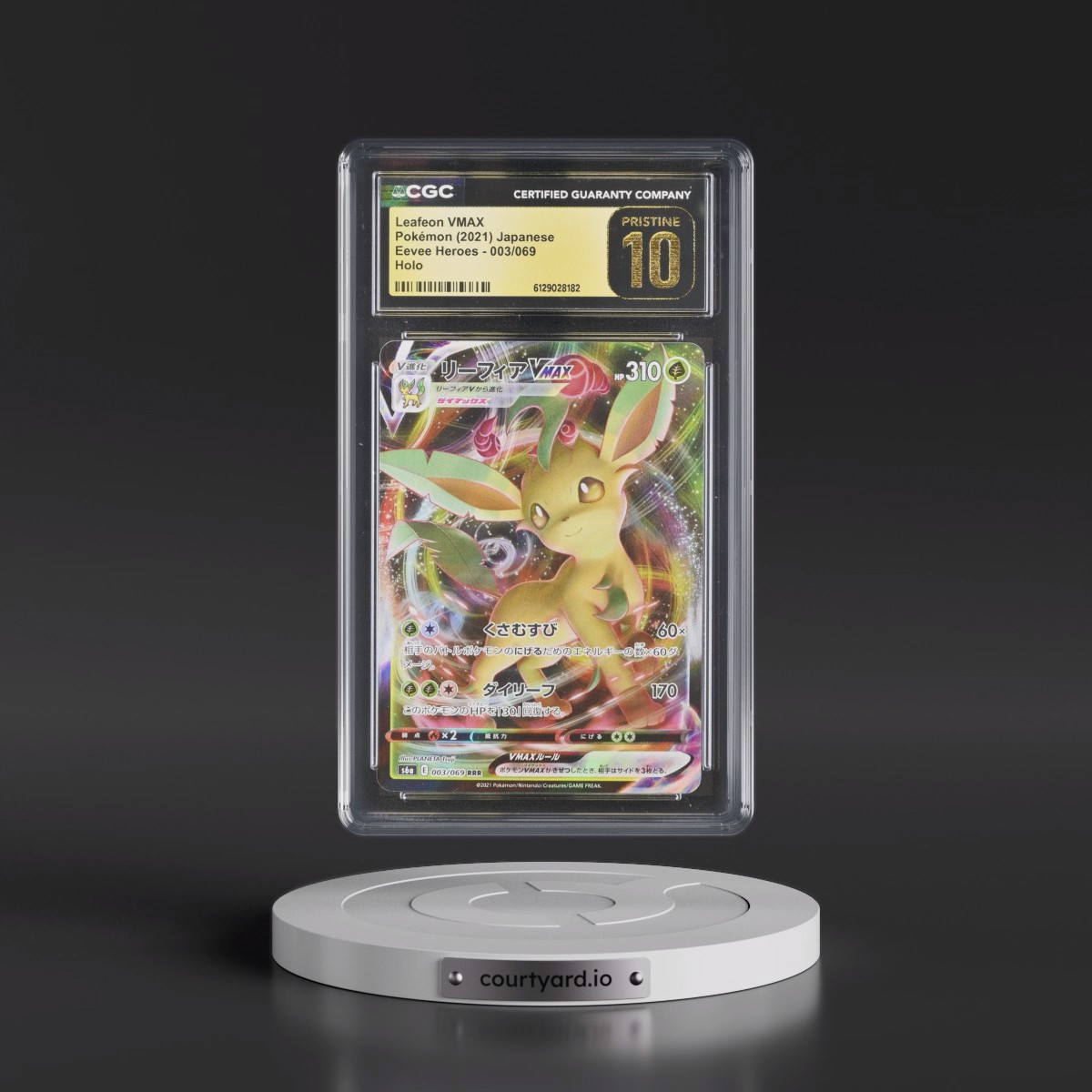 2021 Eevee Heroes #003/069 Leafeon VMAX - Holo (CGC 10 PRISTINE)