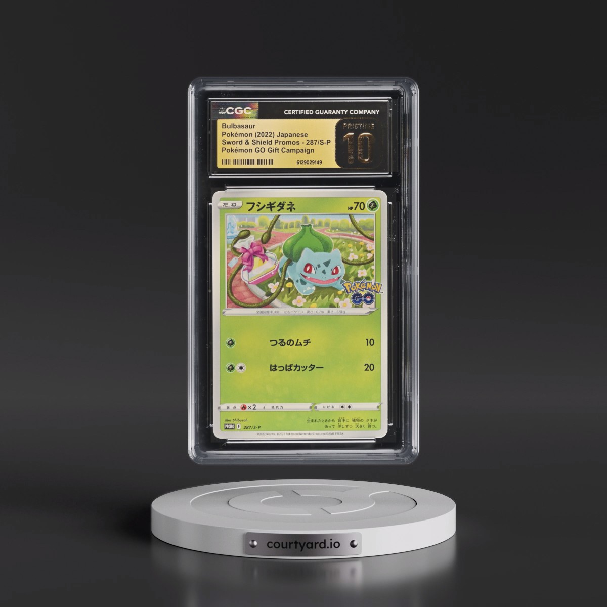2019 Sword & Shield Promos #287/S-P Bulbasaur - Pokémon GO Gift Campaign (CGC 10 PRISTINE)