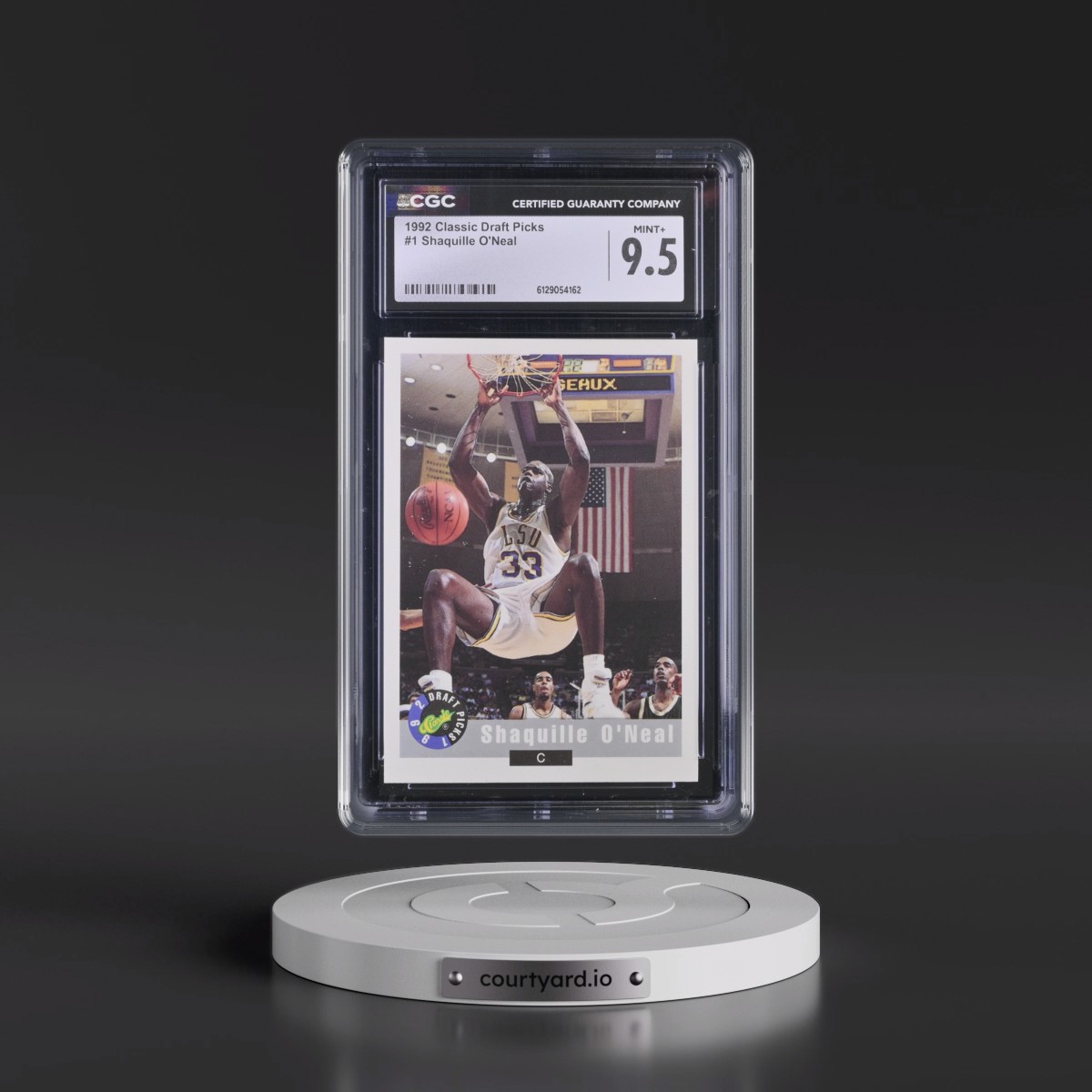 1992 Classic Draft Picks #1 Shaquille O'Neal (CGC 9.5 MINT+)