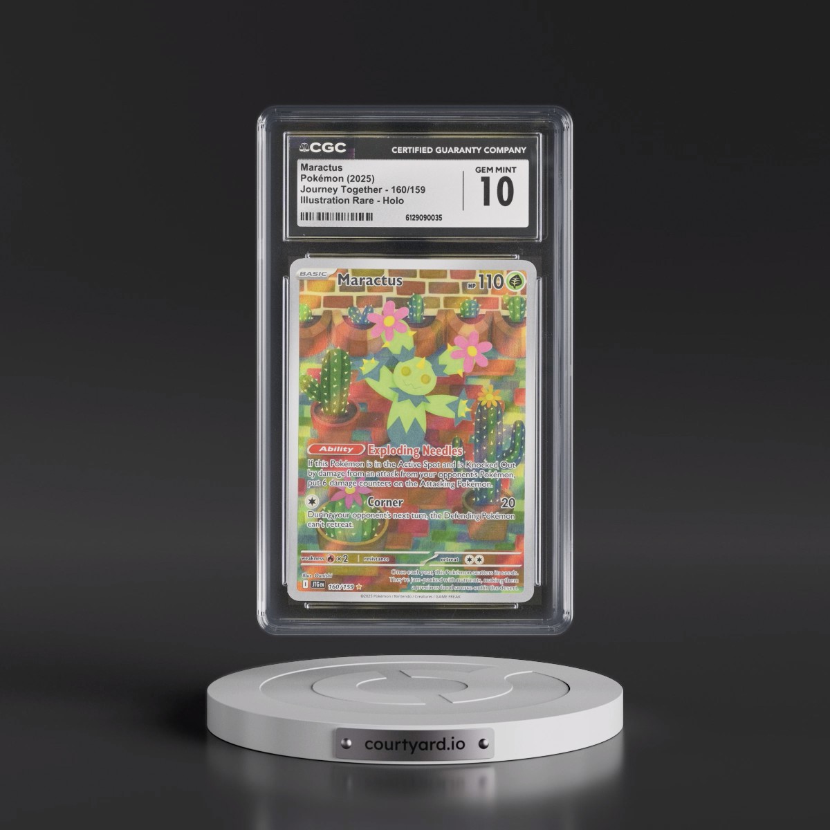 2024 Journey Together - JTG EN #160/159 Maractus - Illustration Rare Holo (CGC 10 GEM MINT)