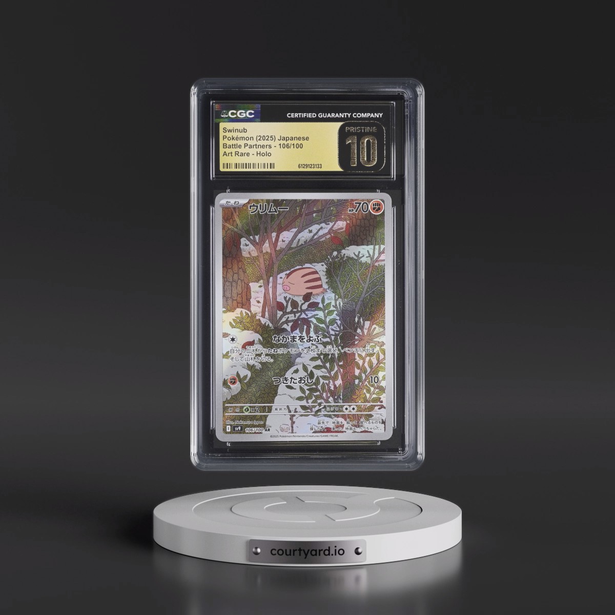 2025 Battle Partners - sv9 #106/100 Swinub - Art Rare Holo (CGC 10 PRISTINE)
