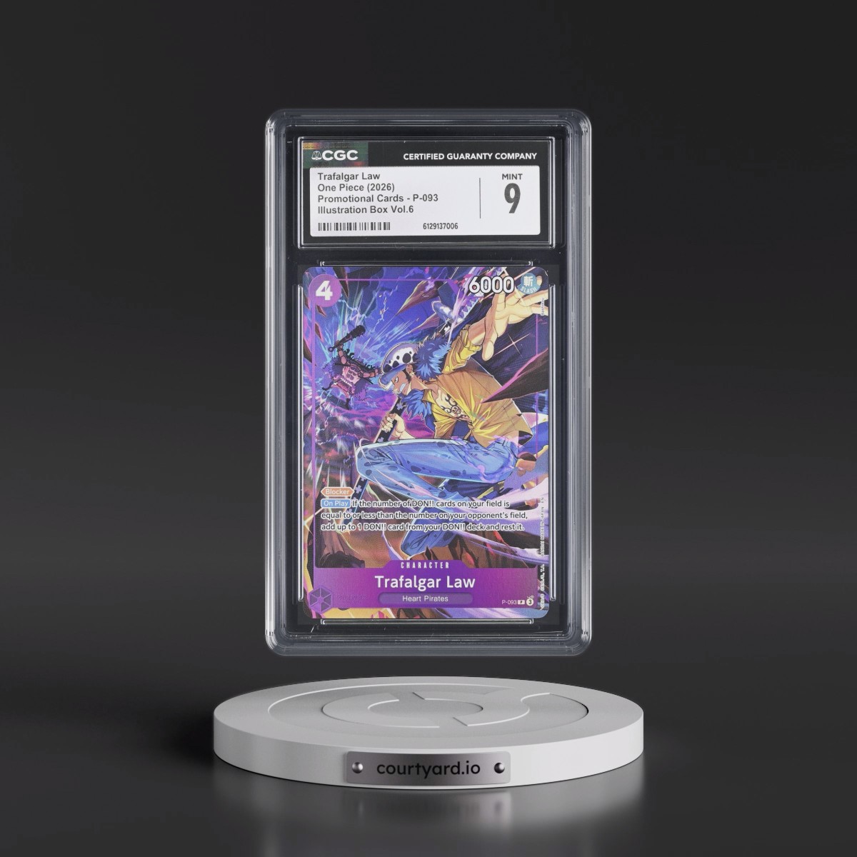 2022 Promotional Cards - English #P-093 Trafalgar Law - Illustration Box Vol.6 (Borderless) (CGC 9 MINT)
