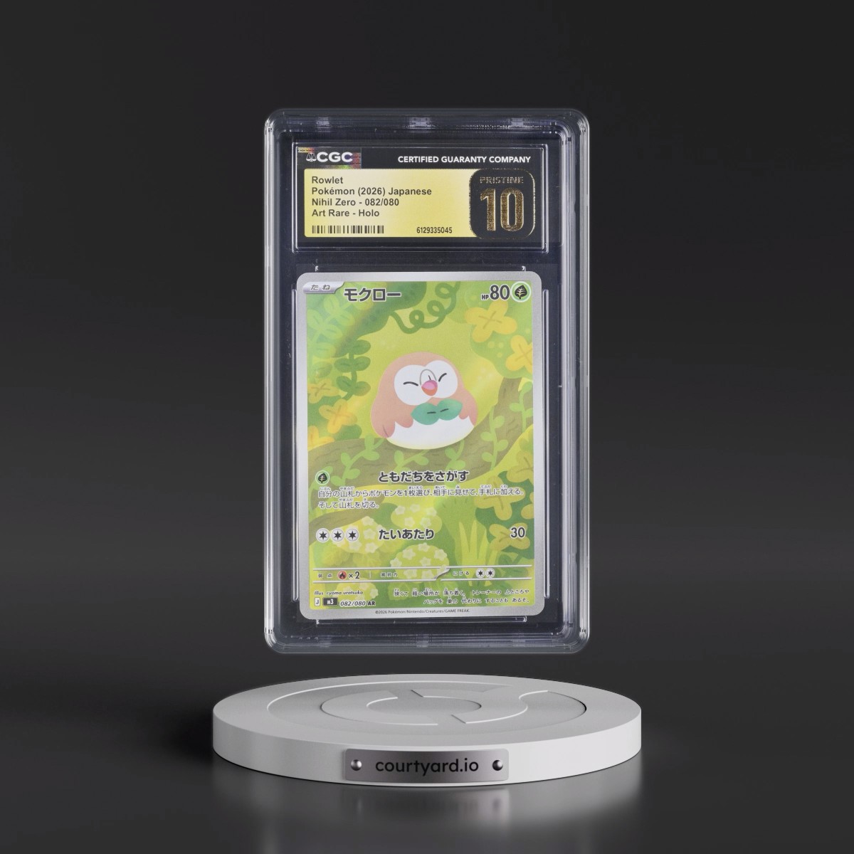 2026 Nihil Zero - M3 #082/080 Rowlet - Art Rare Holo (CGC 10 PRISTINE)
