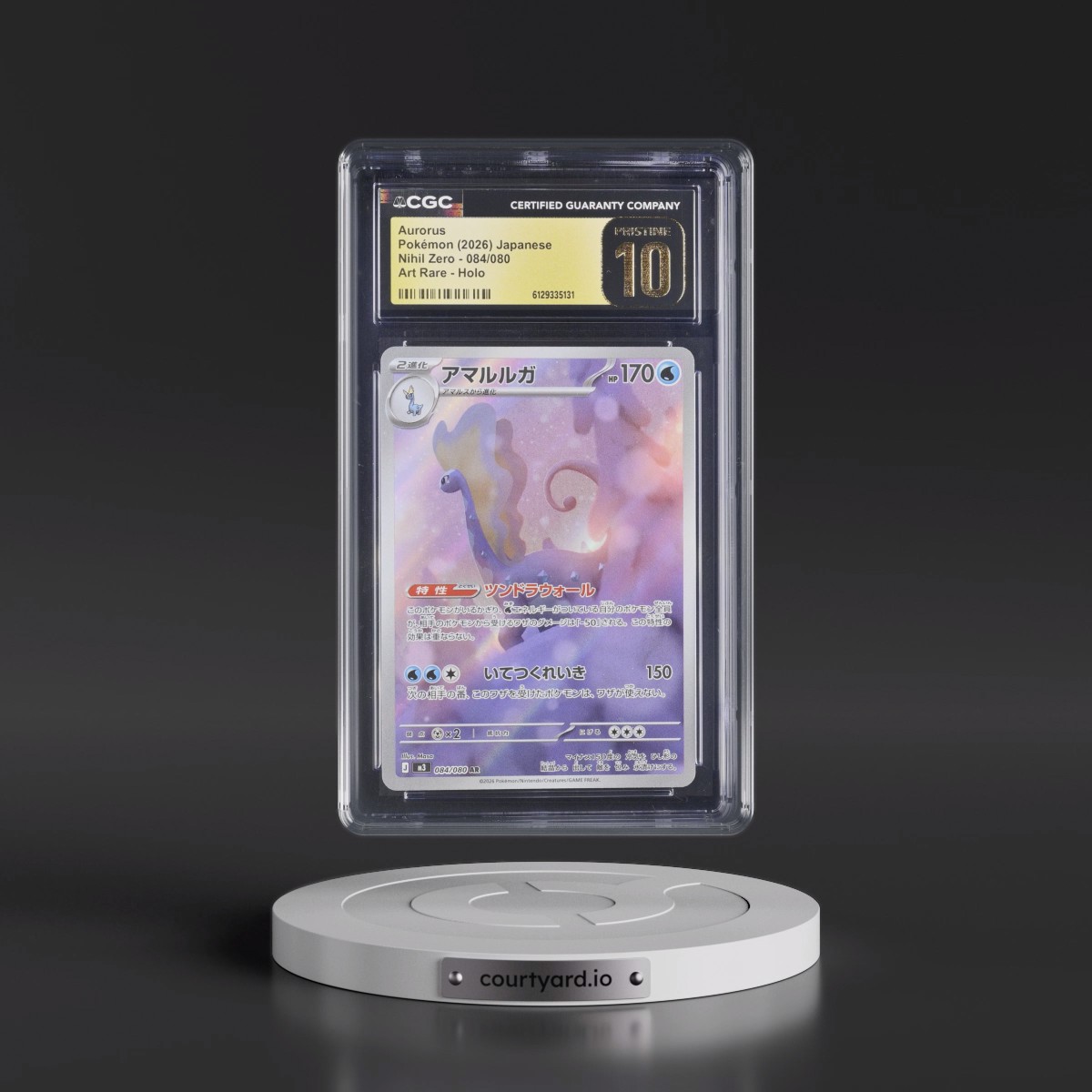 2026 Nihil Zero - M3 #084/080 Aurorus - Art Rare Holo (CGC 10 PRISTINE)