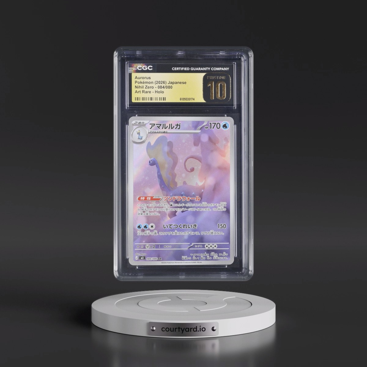2026 Nihil Zero - M3 #084/080 Aurorus - Art Rare Holo (CGC 10 PRISTINE)