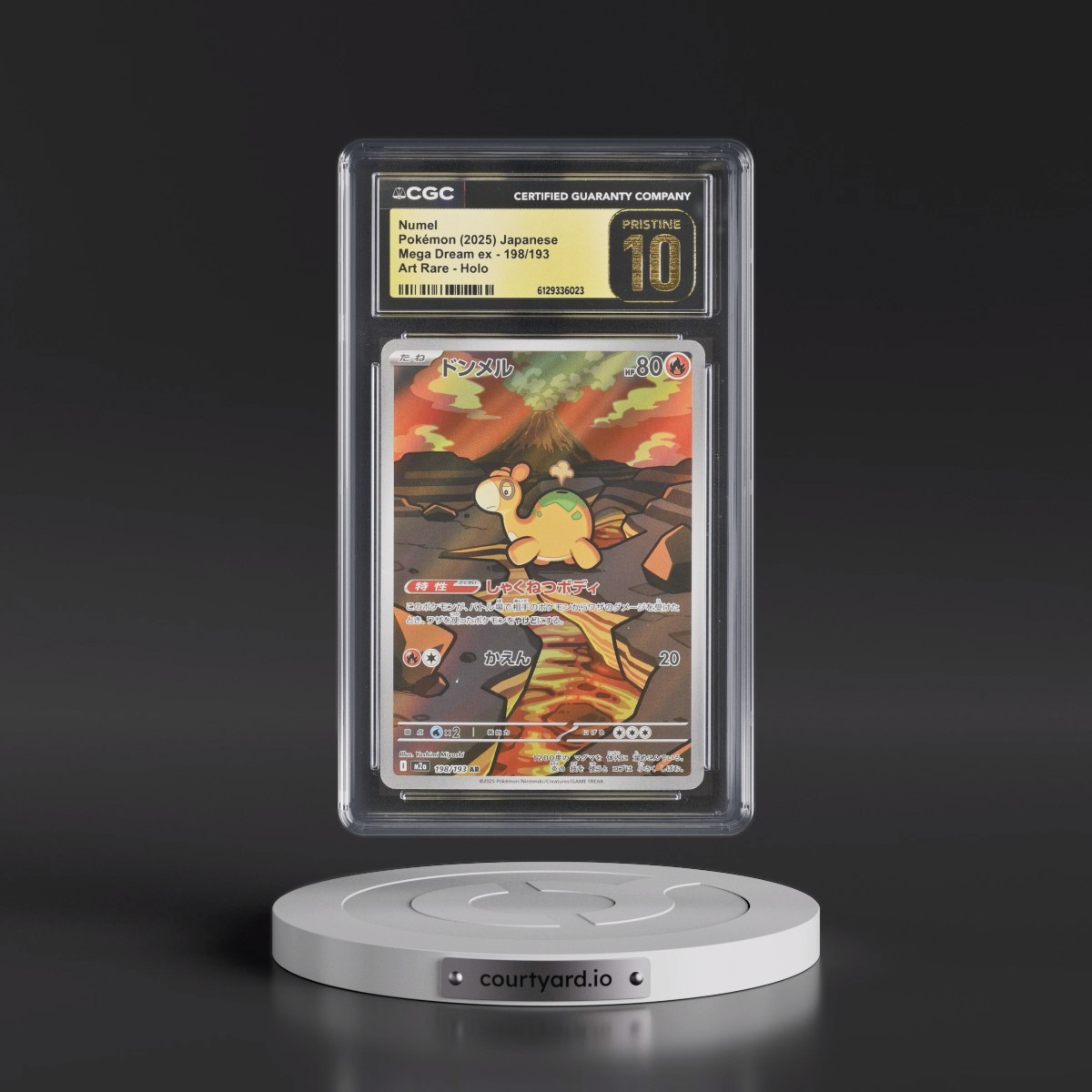 2025 Mega Dream ex - M2a #198/193 Numel - Art Rare Holo (CGC 10 PRISTINE)