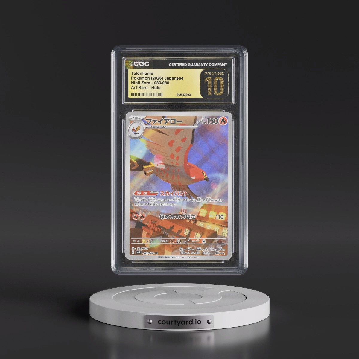 2026 Nihil Zero - M3 #083/080 Talonflame - Art Rare Holo (CGC 10 PRISTINE)