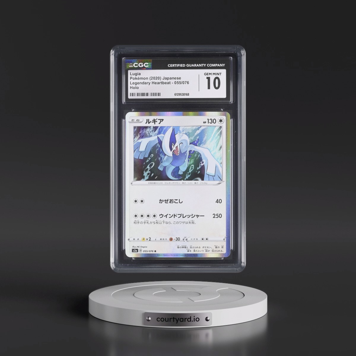 2020 Legendary Heartbeat #055/076 Lugia - Holo (CGC 10 GEM MINT)