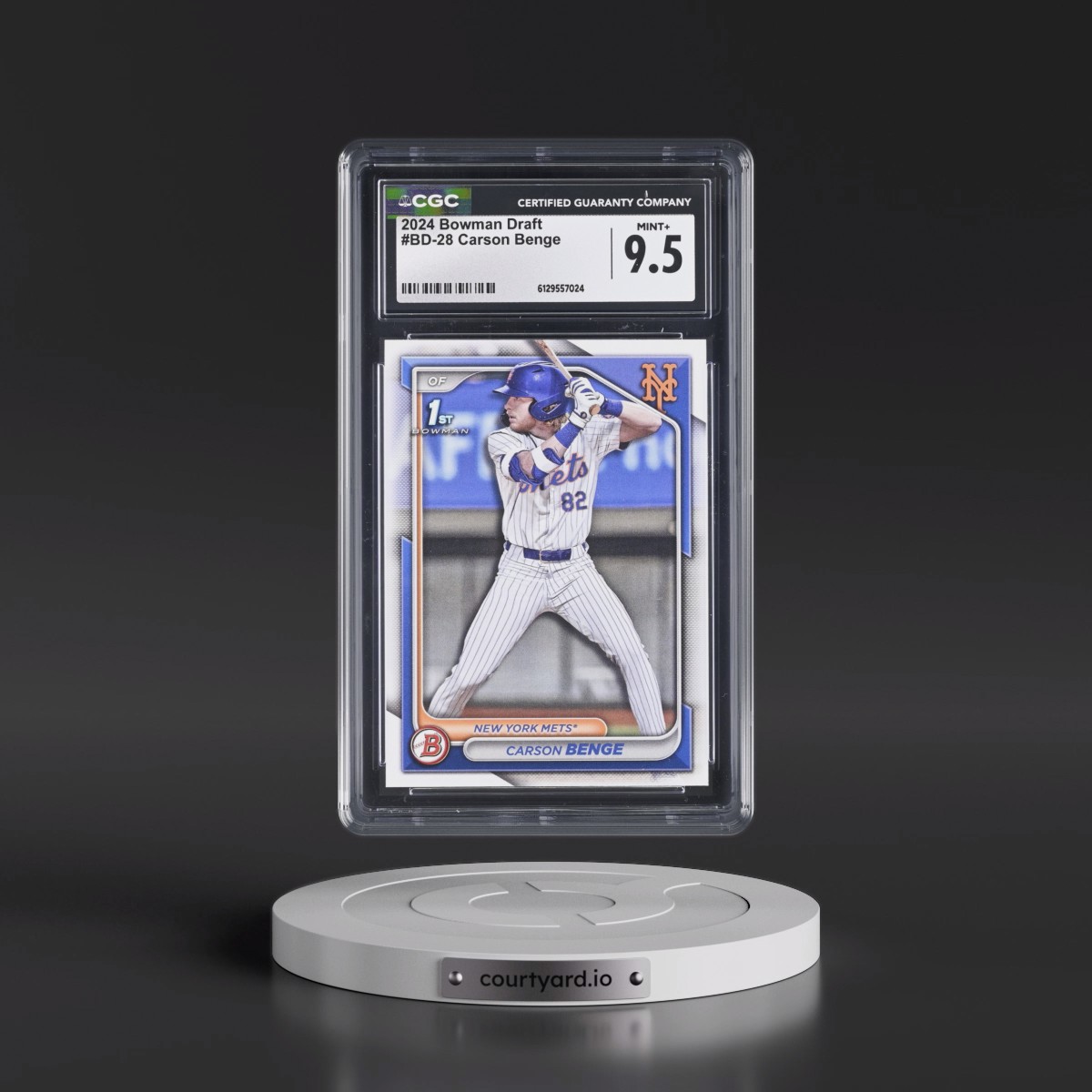 2024 Bowman Draft #BD28 Carson Benge (CGC 9.5 MINT+)