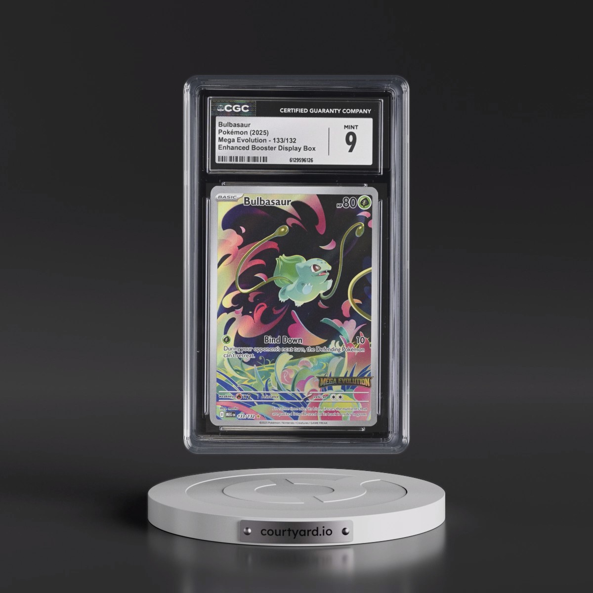 2025 Mega Evolution - MEG EN #133/132 Bulbasaur - Enhanced Booster Display Box (Mega Evolution Stamp) (CGC 9 MINT)